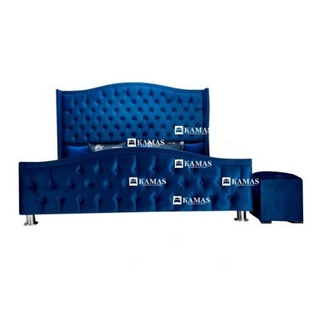 CAMA BOX AMERICANO QUEEN + CABECERA PEDESTAL MAJESTAD  | Vitai.pe