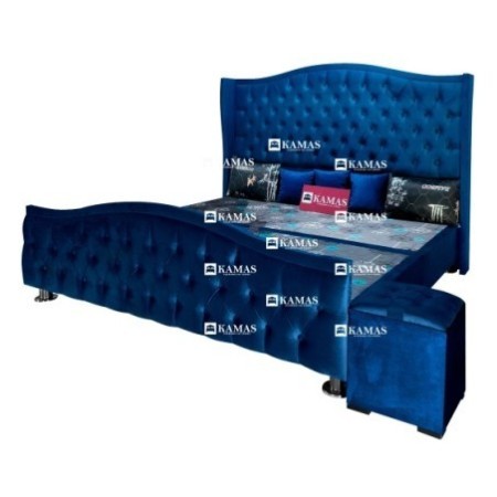 CAMA BOX AMERICANO QUEEN + CABECERA PEDESTAL MAJESTAD  | Vitai.pe