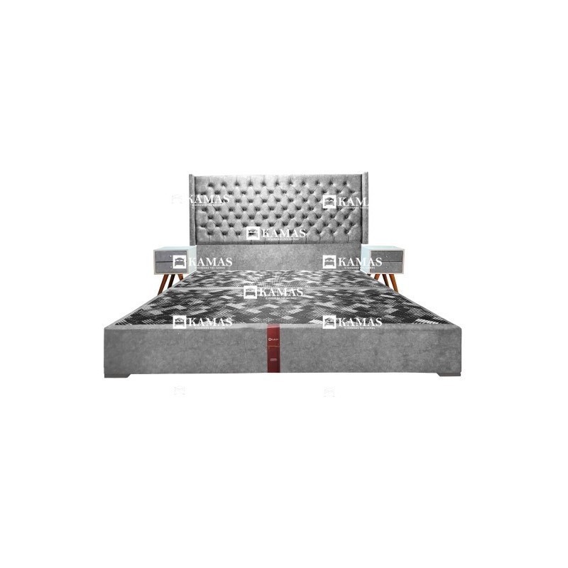 JUEGO DE CAMA AMERICANO KING + CABECERA PEDESTAL + 2 VELADO | Vitai.pe