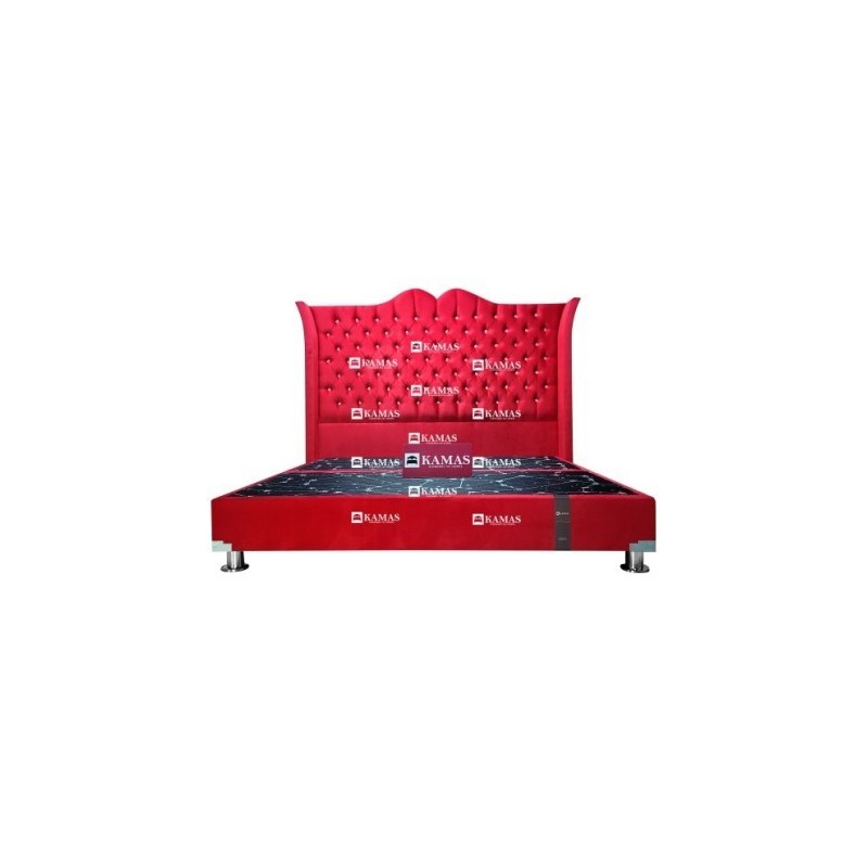 CAMA BOX AMERICANO KING + CABECERA PEDESTAL VESSO | Vitai.pe