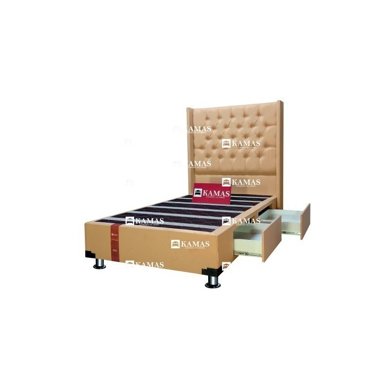 CAMA BOX 1.5 PLAZAS AMERICANO FUNCIONAL + CABECERA EMPERATR | Vitai.pe